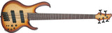 Ibanez - BTB Bass Workshop Basse électrique 5 cordes, multi-échelles - Natural Browned Burst Flat