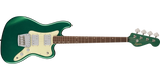 Squier - Paranormal Rascal Bass HH, touche en laurier - Vert Sherwood