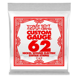 Corde simple pour guitare électrique Ernie Ball, filée en nickel, 0,062