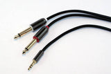 Apex - Link Platinum 1/8-inch TRS-M to 2 x 1/4-M Y-Cable - 10
