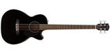 Fender - CB-60SCE Acoustic Bass Guitar with Laurel Fingerboard - Black