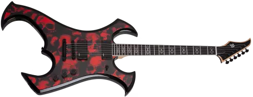 Schecter - Guitare électrique Wylde Audio Berzerker - Crâne de sang