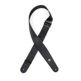 Sangle de guitare hybride en cuir D'Addario 2,5 pouces - Noire