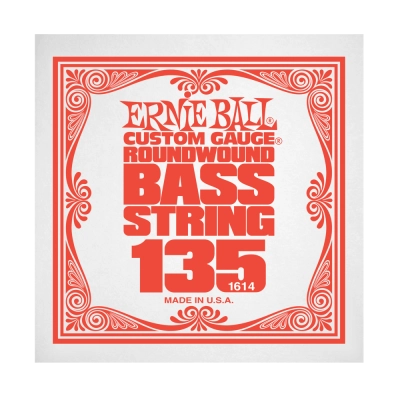 Corde simple pour basse électrique Ernie Ball .135 nickelée