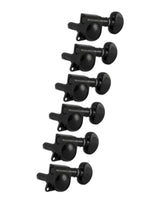 Grover - Mini Locking Rotomatic Machine Heads - Black 6 In-line