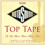 Rotosound - Ruban adhésif supérieur Monel Flatwound 12-52