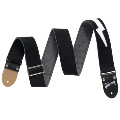 Gibson - The Vintage Bolt Guitar Strap - Black