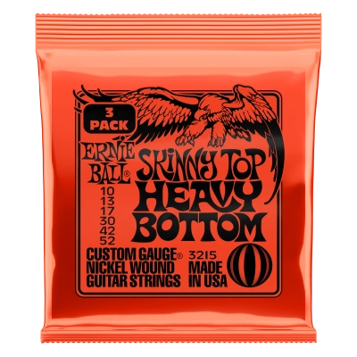 Ernie Ball - 3-Pack Skinny Top Heavy Bottom Slinky Electric Strings 10-52