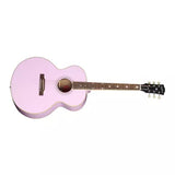 Epiphone - Guitare acoustique/électrique J-180 LS avec étui - Rose