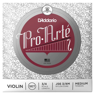 Cordes de violon D'Addario Orchestral Pro Arte 3/4 - Sol, tension moyenne