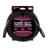 Câble microphone XLR Ernie Ball - 20 m - Noir