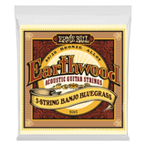 Ernie Ball - Banjo 5 cordes Earthwood Bluegrass Loop End 80/20 cordes bronze