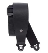 Sangle de guitare D'Addario - 3 Comfort en cuir avec verrouillage automatique - Noire