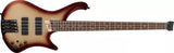 Ibanez - Basse ergonomique sans tête 4 cordes EHB - Charred Champagne Burst Matte