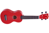 Mahalo - Rainbow Series Soprano Ukulele with Bag - Red