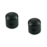 WD Music - Brass Dome Knob - Black (2 Pack)