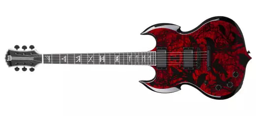 Schecter - Guitare électrique pour gaucher Wylde Barbarian - Blood Raven