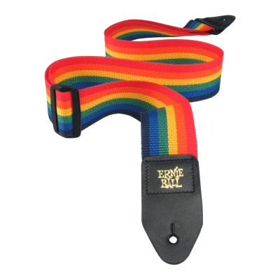 Sangle de guitare Ernie Ball - Polypro - Arc-en-ciel