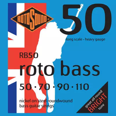 Roto Sound - Jeu de cordes pour basse, nickel non siliquées - 50-110