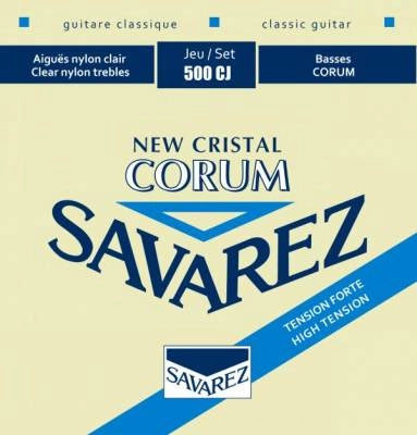 Savarez - Jeu de cordes pour guitare classique Cristal Corum - Tension élevée
