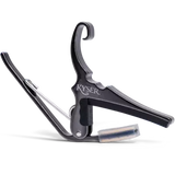 Kyser - Capodastre à changement rapide pour guitare acoustique 6 cordes - Chrome noir