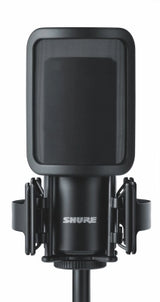 Shure - Kit microphone à condensateur double diaphragme SM4 avec suspension antichoc - Noir