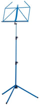 K & M Stands - 100/1 Deluxe Folding Music Stand - Blue
