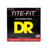 Cordes DR - Cordes électriques nickelées Tite-Fit Medium-Heavy Roundwound 10-50