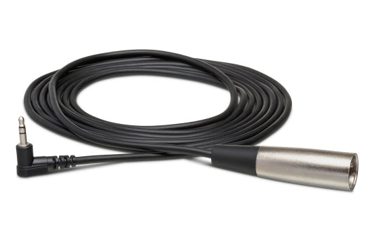 Câble microphone pour caméscope Hosa, coudé TRS 3,5 mm vers XLR-M, 4,5 m