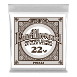 Corde simple pour guitare acoustique Earthwood en bronze phosphoreux Ernie Ball - .022