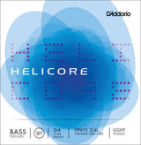 D'Addario Orchestral - HP610 3/4L - Jeu de cordes de basse Helicore Pizzicato, diapason 3/4, tension légère