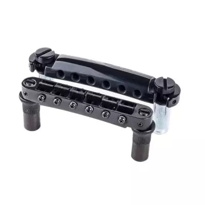 Ensemble complet de pièces - TonePros Large Metric Tuneomatic et cordier - Noir