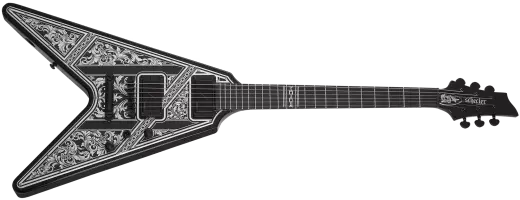 Schecter - V-1 Przym Palladium Electric Guitar - Gloss Black