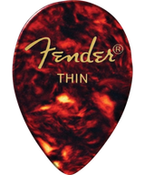 Fender - Médiators classiques en celluloïd, forme 358, paquet de 12 - Fins