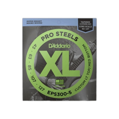 DAddario - Custom Light Top/Medium Bottom 5-String Tapered Bass String Set