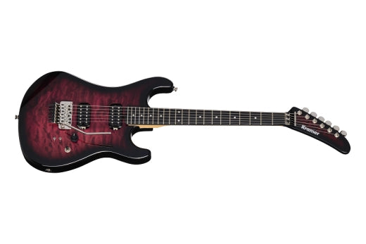 Kramer - Guitare électrique Quilt 84 HH avec housse - Magenta Burst