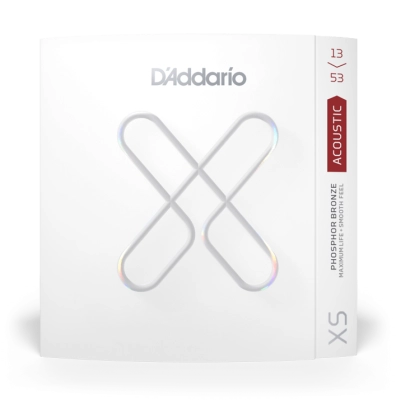 DAddario - Cordes pour guitare acoustique hybrides à revêtement léger - 13-53