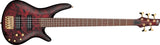 Ibanez - Basse électrique 5 cordes SR Standard - Vin rouge glacé mat