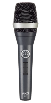 AKG - D5S Microphone à main dynamique avec interrupteur marche/arrêt