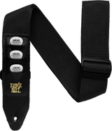 Sangle porte-médiators Ernie Ball - 2 médiators - Noire