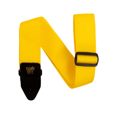 Sangle de guitare Ernie Ball en polypropylène - Jaune et noire