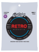 Martin - Cordes pour guitare acoustique rétro MM11 - Custom Light 11-52