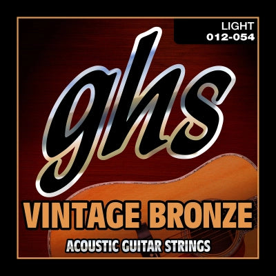 Cordes GHS - Cordes de guitare acoustique bronze vintage - Légères