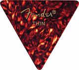 Fender - Médiators en celluloïd forme 355 - Fins (paquet de 12)