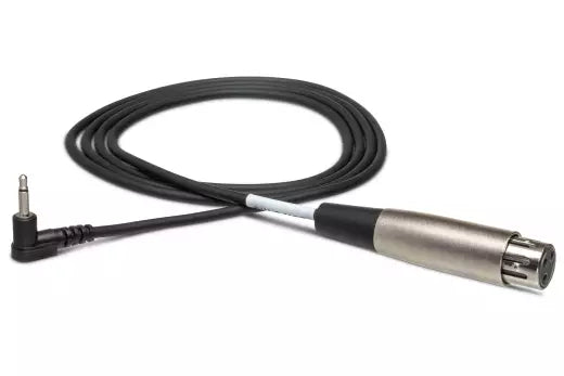 Câble microphone Hosa, coudé TS 3,5 mm vers XLR3F - 1,5 m