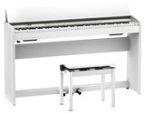 Roland - Piano numérique F701 avec support et banquette - Blanc