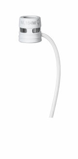 Shure - WL184M Supercardioid Lavalier Microphone - White w/Lemo Connector