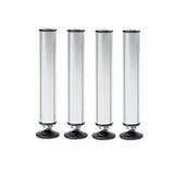 Pieds K &amp; M en aluminium pour pupitre de chef d'orchestre - Lot de 4, 40 cm