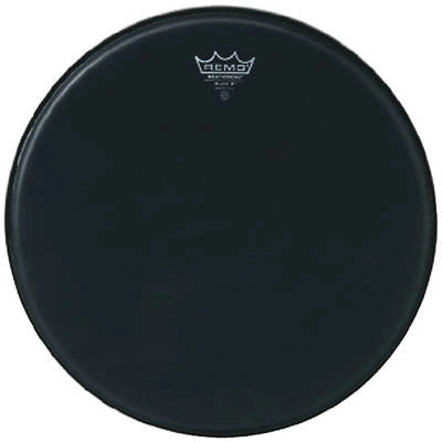 Remo - Black X -14 Inch Battter Head w/Reverse Dot