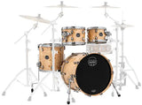 Mapex - Saturn VI Fusion, kit de 4 fûts (20, 10, 12, 14") - Loupe naturelle exotique